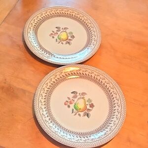 Johnson Bros Staffordshire Old Granite Fruit Sampler Dinner Plates